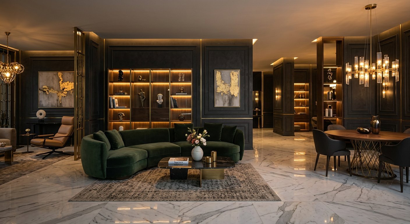 Luxury interior showroom